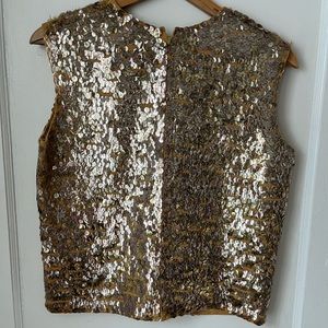Vintage wool sequin top
